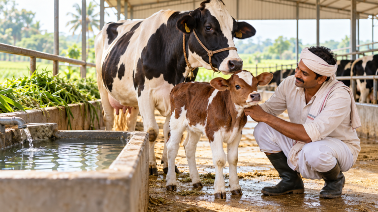 Healthy Calf Growth: Feeding, Clean Water and Good Housing